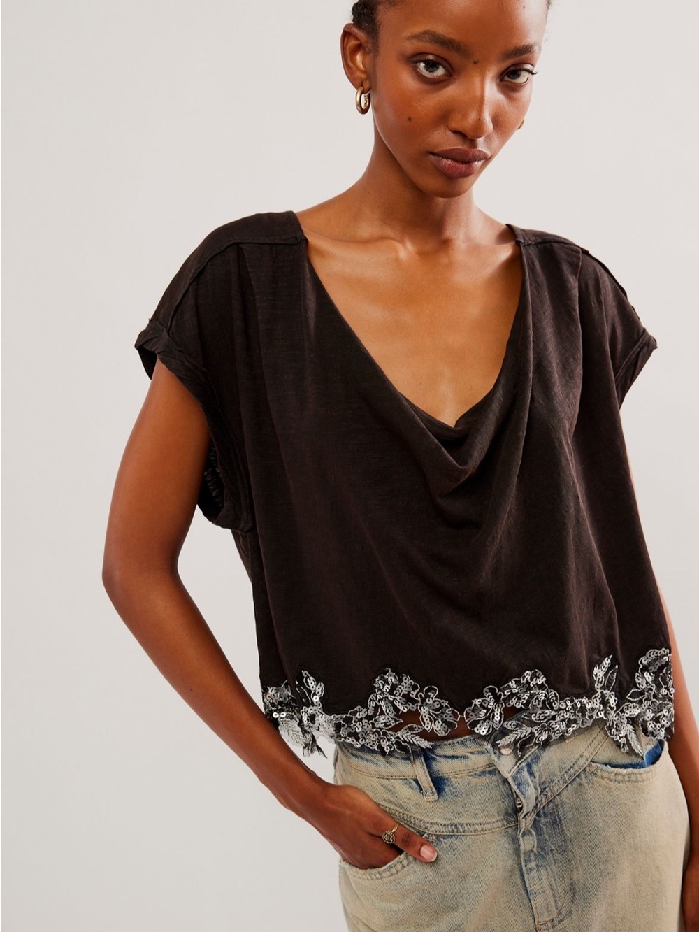 Free People Fashionably Late Top